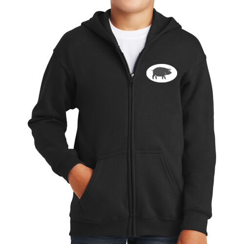 LC - Youth Heavy Blend Full Zip Hooded Sweatshirt Thumbnail